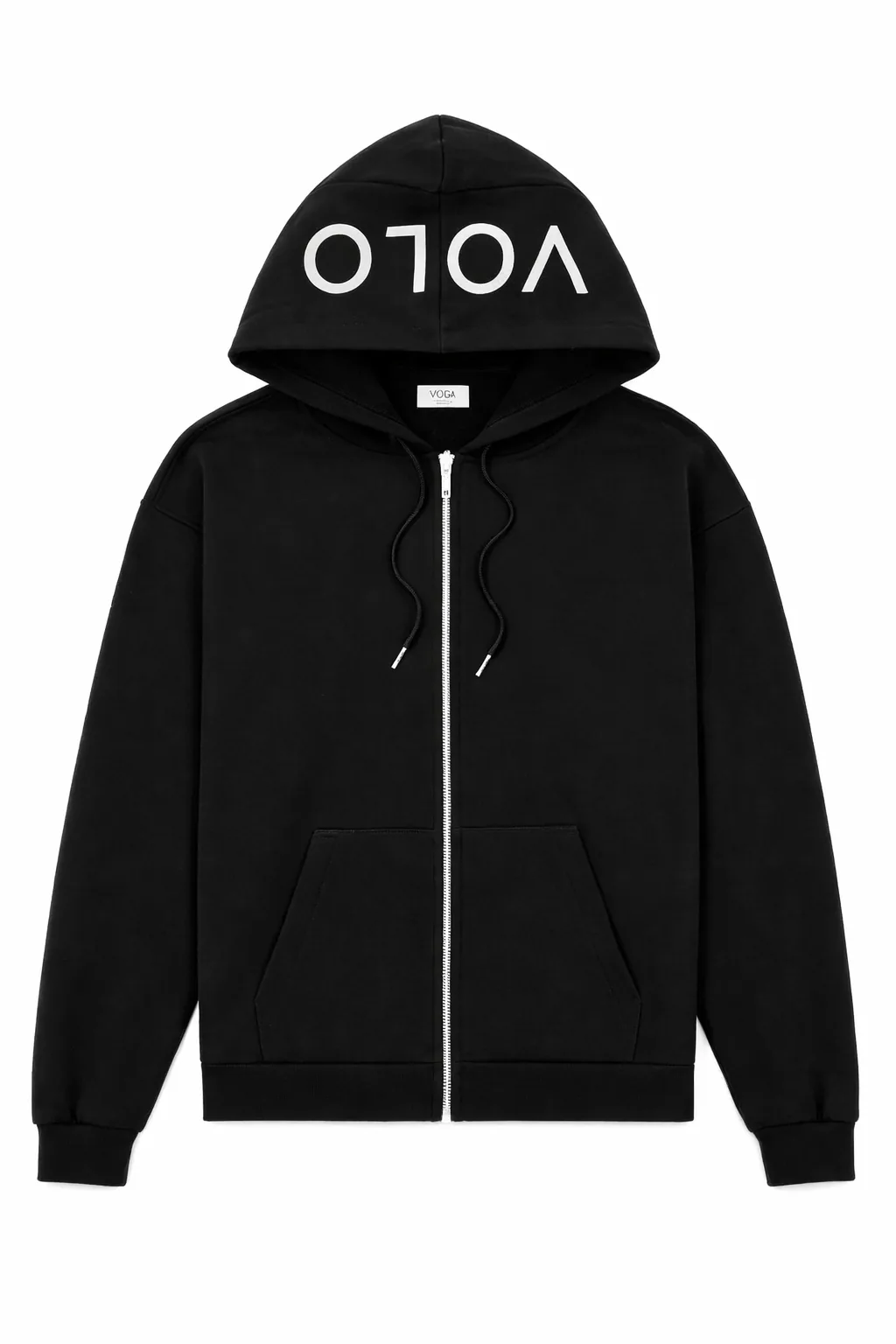VOLO zip hoodie front and back